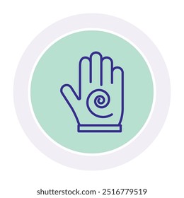 Hand Massage circle icon , vector, pixel perfect, illustrator file 