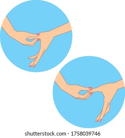 Hand massage and fingers exercise