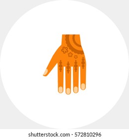 Hand with Mehendi Icon