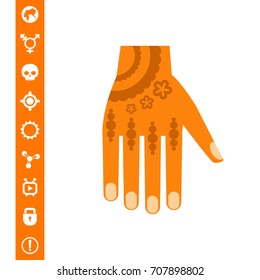 Hand with Mehendi Icon