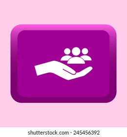 Hand with men