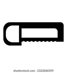 Hand metal saw icon design clipart template isolated