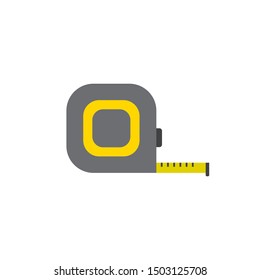 Hand Meter Tool, Construction Meter, Tape Measure Vector Icon