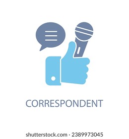 icono de línea de concepto de micrófono manual. Ilustración de elemento simple. diseño de símbolos de contorno de concepto de micrófono manual.