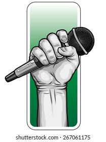 Hand With Microphone