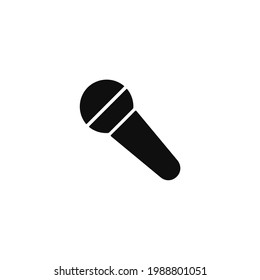 Hand microphone icon vector on a white background