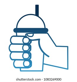 hand with milkshake kawaii character