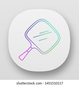 Hand mirror app icon. Small mobile tool for self-shaving and makeup. Hairstylist accessory. UI/UX user interface. Web or mobile applications. Vector isolated illustrations