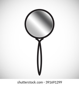 Hand Mirror Icon with 
