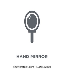 Hand mirror icon. Hand mirror design concept from  collection. Simple element vector illustration on white background.