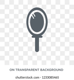 Hand mirror icon. Hand mirror design concept from  collection. Simple element vector illustration on transparent background.