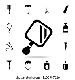 hand mirror icon. Detailed set of barber tools. Premium graphic design. One of the collection icons for websites, web design, mobile app on white background