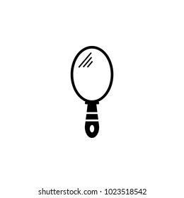hand mirror icon. Element of barber shop for advertising signs, mobile concept and web apps. Icon for website design and development, app development. Premium icon on white background