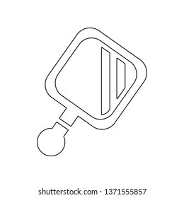 hand mirror icon. Element of Barber for mobile concept and web apps icon. Outline, thin line icon for website design and development, app development