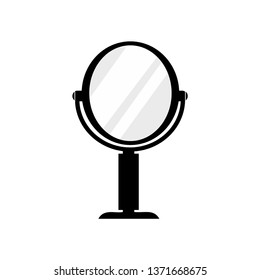 Hand mirror icon. Eps 10.