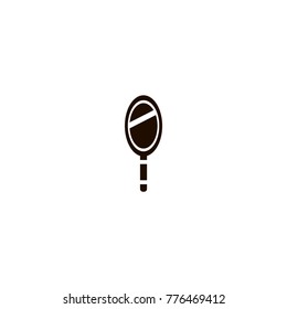 Hand mirror icon. flat design