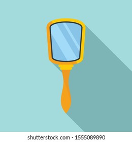 Hand Mirror Icon. Flat Illustration Of Hand Mirror Vector Icon For Web Design