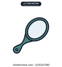 hand mirror icon symbol template for graphic and web design collection logo vector illustration