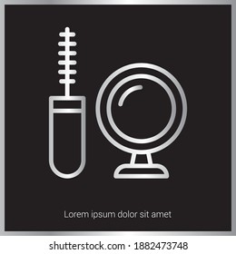 Hand Mirror icon vector. Beauty Salon icon. Eps10 vector illustration.