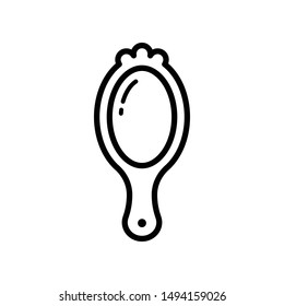 Hand Mirror Icon Vector Design template