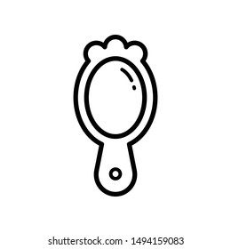 Hand Mirror Icon Vector Design template