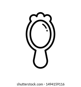 Hand Mirror Icon Vector Design template