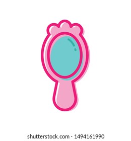Hand Mirror Icon Vector Design template