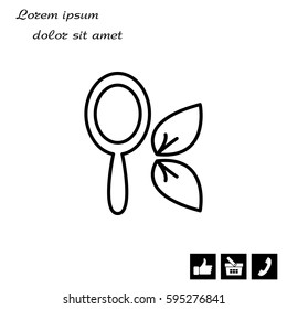 Hand Mirror Icon. vector illustration