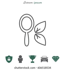 Hand Mirror Icon. vector illustration