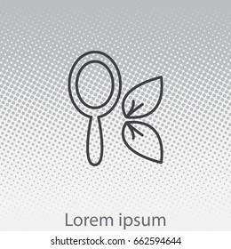 Hand Mirror Icon. vector illustration