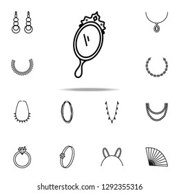 hand mirror icon. Woman Accessories icons universal set for web and mobile
