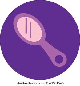 Handspiegel, Illustration, Vektorgrafik auf weißem Hintergrund.