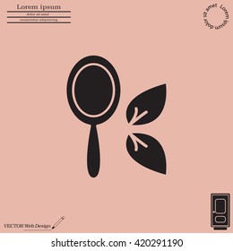 Hand Mirror line icon