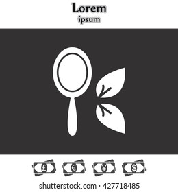 Hand Mirror line icon