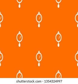 Hand mirror pattern vector orange for any web design best