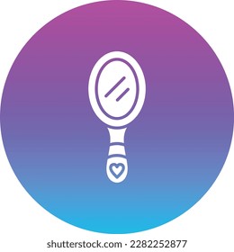Hand Mirror vector icon. Can be used for printing, mobile and web applications.