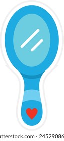 Hand Mirror vector icon. Can be used for printing, mobile and web applications.