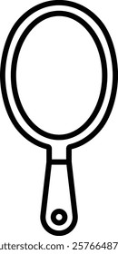 Hand Mirror vector icon. Can be used for printing, mobile and web applications.