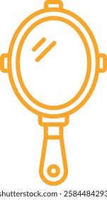 Hand Mirror vector icon. Can be used for printing, mobile and web applications.