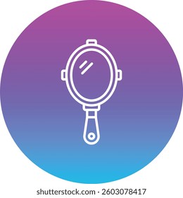 Hand Mirror vector icon. Can be used for printing, mobile and web applications.