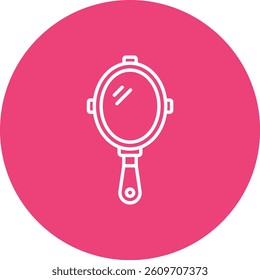 Hand Mirror vector icon. Can be used for printing, mobile and web applications.