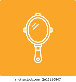 Hand Mirror vector icon. Can be used for printing, mobile and web applications.