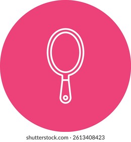 Hand Mirror vector icon. Can be used for printing, mobile and web applications.
