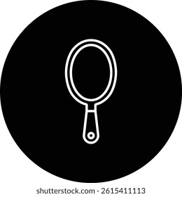 Hand Mirror vector icon. Can be used for printing, mobile and web applications.