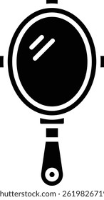 Hand Mirror vector icon. Can be used for printing, mobile and web applications.