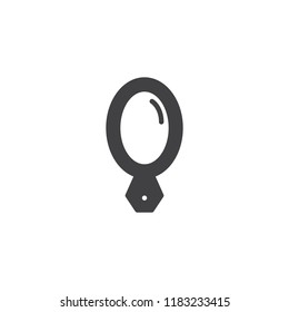 Hand mirror vector icon. filled flat sign for mobile concept and web design. makeup simple solid icon. Symbol, logo illustration. Pixel perfect vector graphics