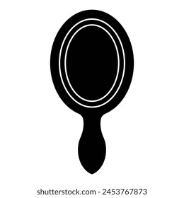 Hand mirror vector isolated icon. Emoji illustration. Hand mirror vector emoticon.