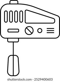 Hand mixer icon. Kitchen signs and symbols.