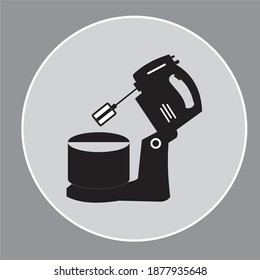 Hand mixer icon. mixer kitchen utensil isolated icon vector illustration design. eps 10