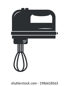hand mixer icon on background